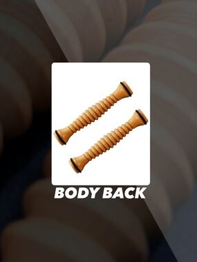 EUC Body Back Wooden Foot Roller Two Pack